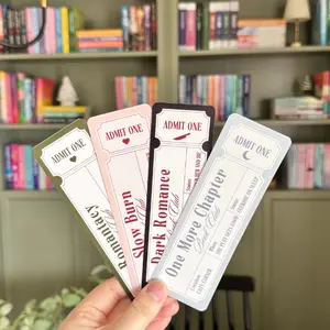Ticket Bookmarks | 2x6 Double Sided Glossy and Matte Finish | Romantacy, Slow Burn, Dark Romance, One More Chapter, Cute Aesthetic Bookmark