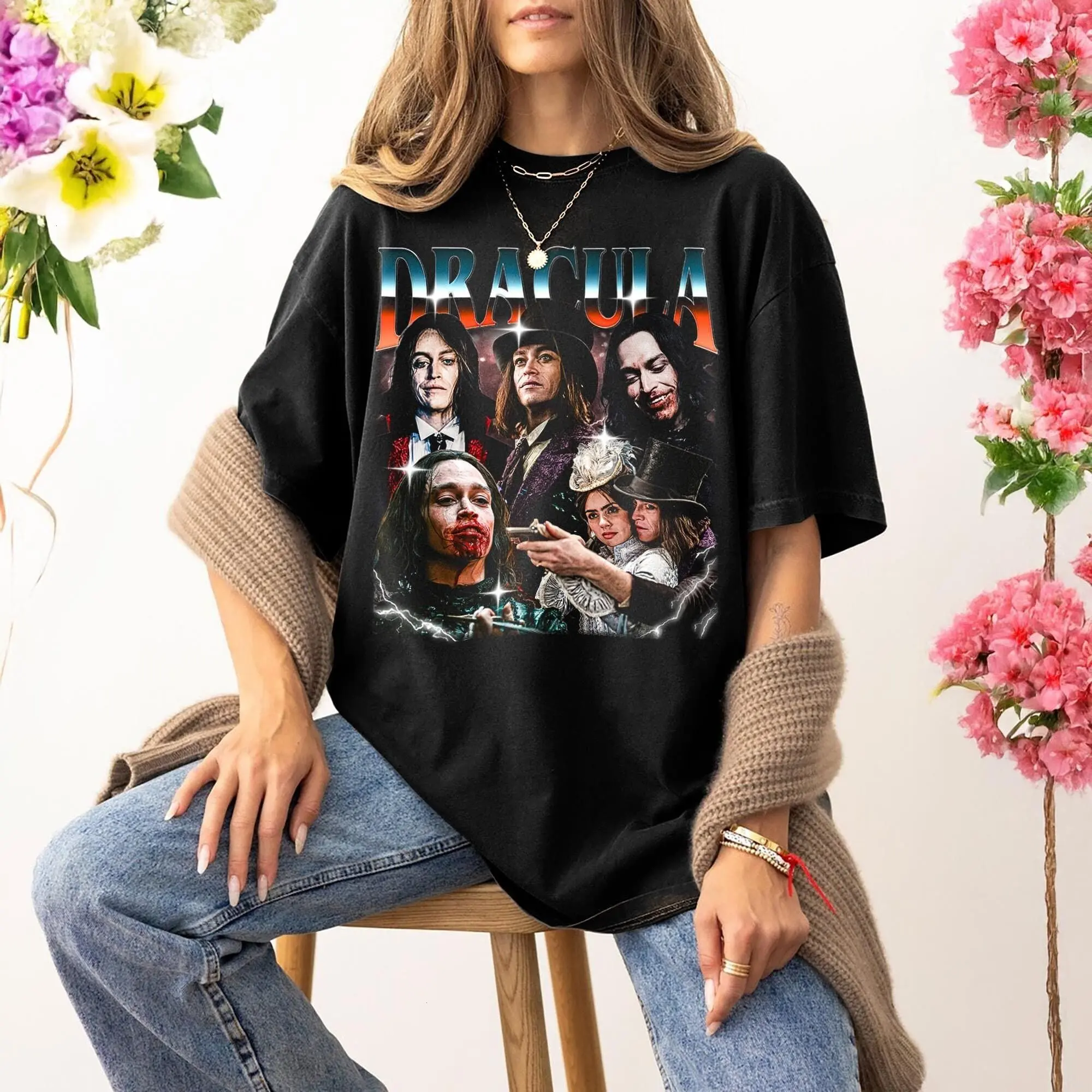 Dracula Movie 2025 Shirt, A Love Tale, Vintage Horror Graphic T-shirt, Unisex Shirt