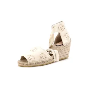 Pre-owned Gucci Women's Damita Espadrilles Interlocking G Embroidered Canvas by Rebag