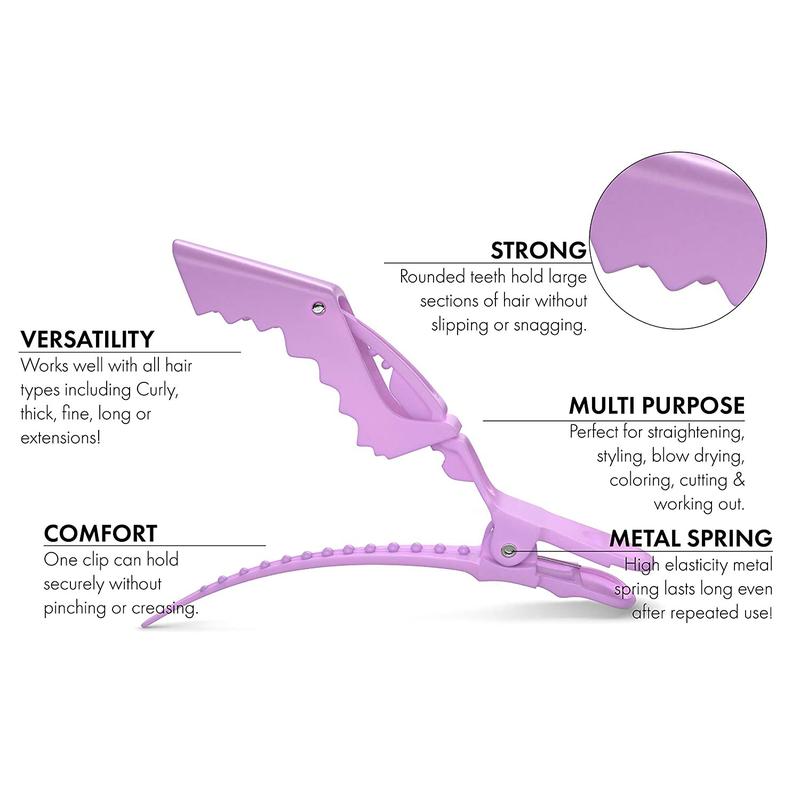 Hair Clips for Women-Alligator Styling Sectioning Clips of Professional Hair Salon Quality