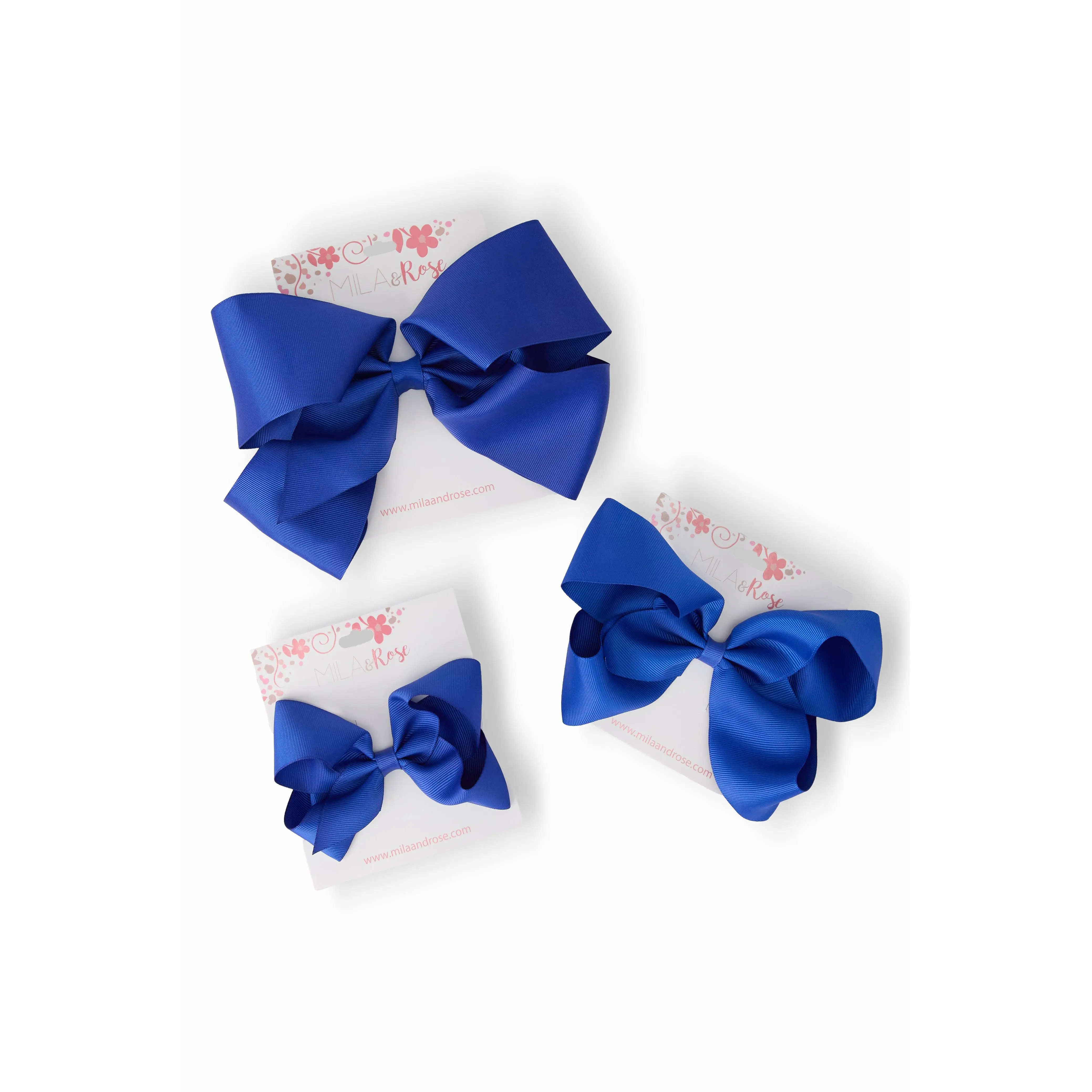Royal Blue Grosgrain Hair Bow