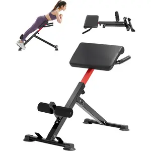 TikTokShopBlackFridayVEVOR Multi-Functional Weight Bench for Full Body Workout, Roman Chair Hyperextension Bench, Adjustable & Foldable Equipment for Back Arm Core Ab Workout, Sit Up Exercise Machine for Home Gym