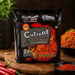 Nepali Current Noodles Spicy Instant Ramen - Hot & Spicy Flavor Pack of 8 - Quick Prep Instant Food Snacks - Authentic Nepali Taste - Variety Pack for Families or Parties