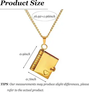 Happy Mother's Day Gift - Golden Book "Best Mom Ever" Pendant Necklace with Sentimental Gift Box | Heartfelt Jewelry from Daughter or Son