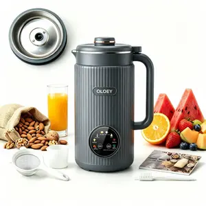 OLOEY 8-in-1 Nut Milk Maker, 40 oz/1.2L Soy Milk Maker, equipped with automatic cleaning, 12 hour delay function, 6-hour insulation function, and one click oat milk maker, suitable for homemade oat soup, juice, plant-based drinks, and non dairy drinks