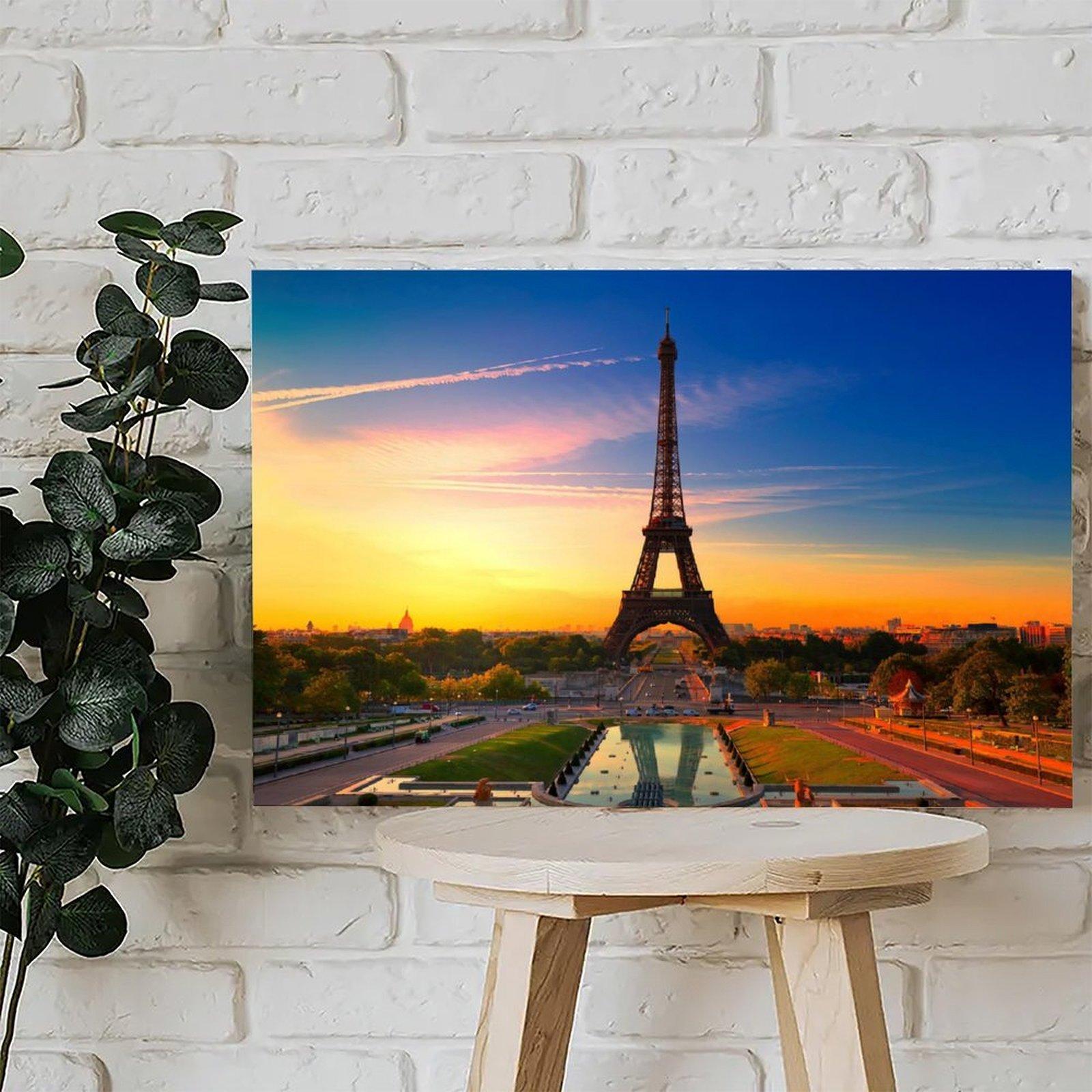 Scenic Poster  Paris  Tower Poster Decorative Painting Canvas Wall Art Picture Print Modern Family Bedroom Decor