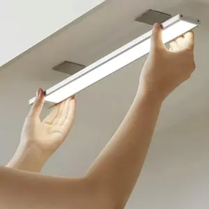 LED Motion Sensor Light, USB Rechargeable Magnetic Wall Light, Dimmable Ceiling Light Indoor Lighting for Kitchen Cabinet, Stairway, Wardrobe