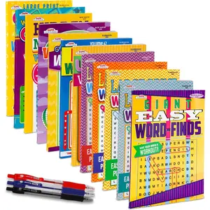 12-Pack 1000+ Large WordSearch Puzzle Books for Adults, Aging Seniors Brain  Giant Print Words Activity Books ( Pack Bulk), Paperback - 8x10