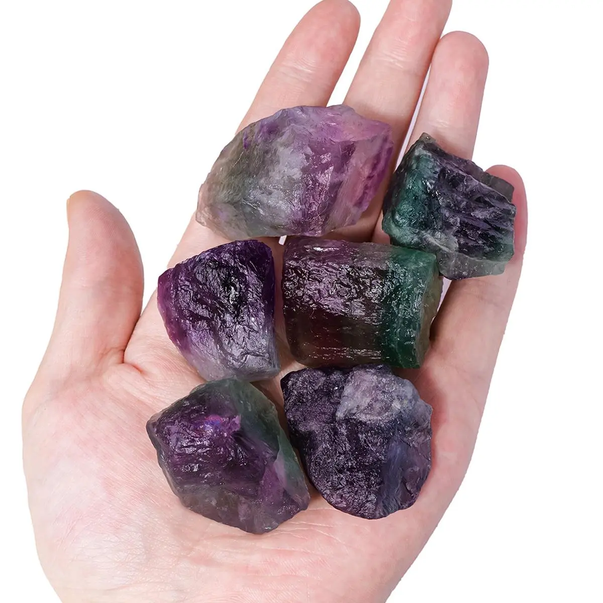 Natural Rainbow Fluorite Stone, 1 Count Handheld Crystal Stone, DIY Jewelry Accessories, Aromatherapy Diffusers & Home Decor, Gemstone Decor, Crystal Decorative Stones, Real Shiny Stone, Crystal Specimen, Intuitively Chosen Crystals
