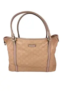 Pre-owned GUCCI GG leather Tote Bags GUCCI Guccissima Pink Joy Medium Rose Dragea Tote Bag