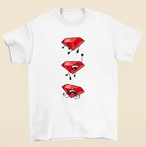 Ruby IDFB Intro Poses Graphic Tee BFDI Animated Series Fan Merch Shirt