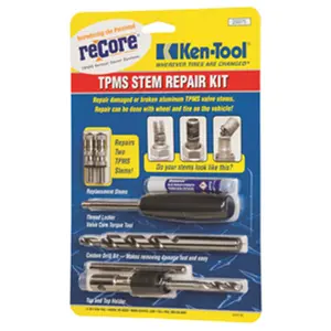 212 MAIN Patented Metal TPMS Threaded Stem Sensor Repair Tool Set (Ken Tool KN29975)