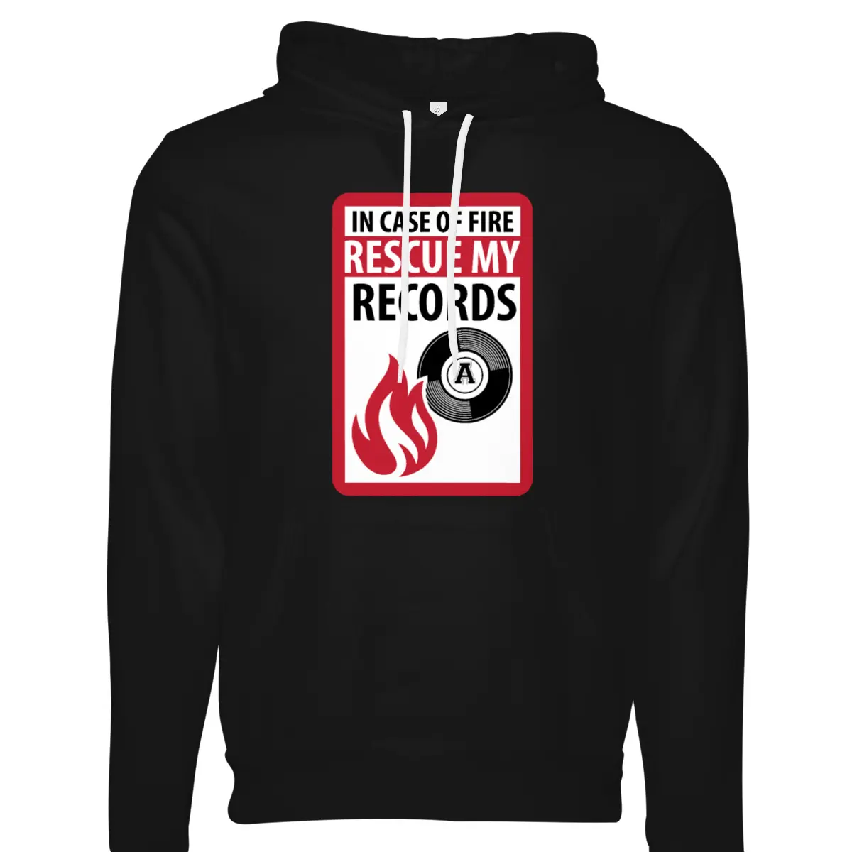 IN CASE OF FIRE RESCUE MY RECORDS HOODIE