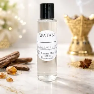 Watan Incense Oils - 100ml Bottle for Long-Lasting, Beautiful Scents - Perfect for Home Aroma Enhancement