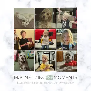 Nine Custom Square Fridge Magnets