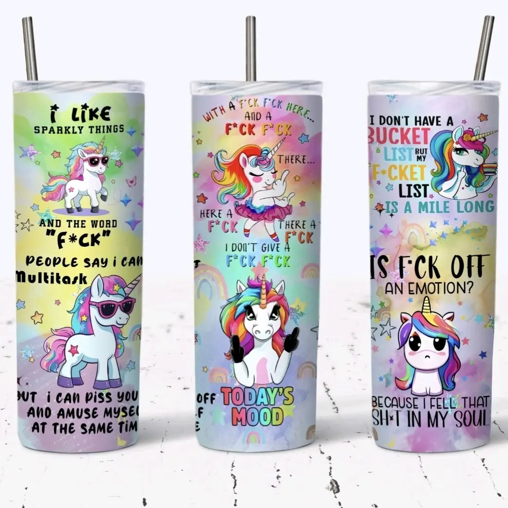 sassy unicorn tumbler