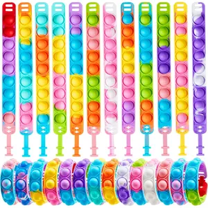Bulk 25 Pack Party Favors for Kids 4-8,8-12 Year, Fidget Bracelets Sensory Toys for Classroom Birthday Carnival Prizes Gifts Goodie Bags Stuffers for Kids