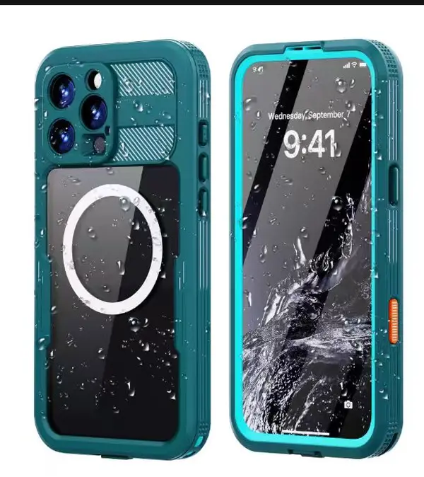 Compatible with iPhone 17, 16, 15, 14, 13, 12, 11 Pro Max Plus, XR, XS, X, IP68 Clear Waterproof Dustproof Shockproof Diving Protective Phone Case HNZ0146