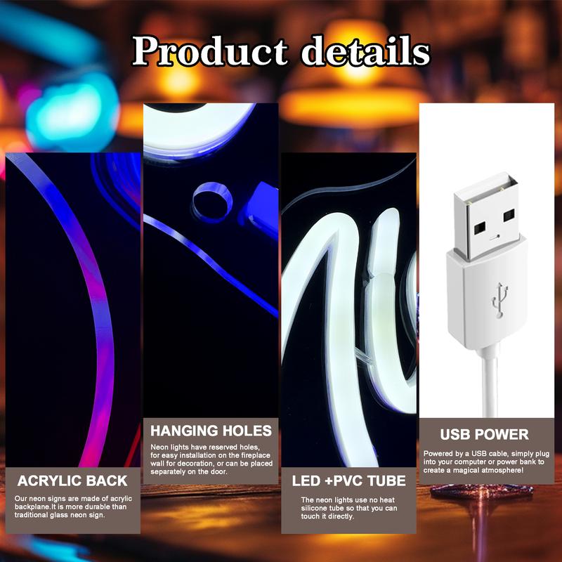 Michelob Ultra Beer Neon Signs for Wall Decor Neon Lights for Bedroom LED Signs Suitable for Man Cave Bar Pub Restaurant Christmas Birthday Party Gift LED Art Wall Decorative CRS Light Bar Sign 5V USB Power