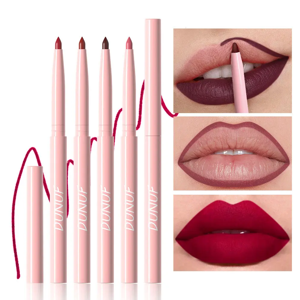 Waterproof Lip Liner Set, Lipliner, Lip Liner Pen, Matte Lip Liners, Easy Application Matte Finish, Perfect for Any Occasion, Makeup Accessories for Girls & Women, 0.25g X 6 Pieces