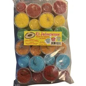 El Jalisciense Vasito De Sabores with Saladito 24pcs Candy Assorted Flavors for Sweet Treats