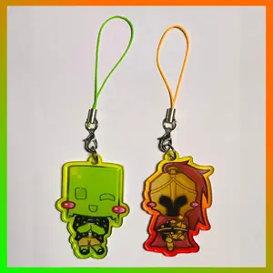 Searching For A World That Doesn't Exist SFAWTDE Minecraft ARG Acrylic Keychains - Cute Acrylic Cartoon Keychain, Funny Meme Character Charm for Keys, Bags, Backpack, Durable Gift for Fans & Collectors