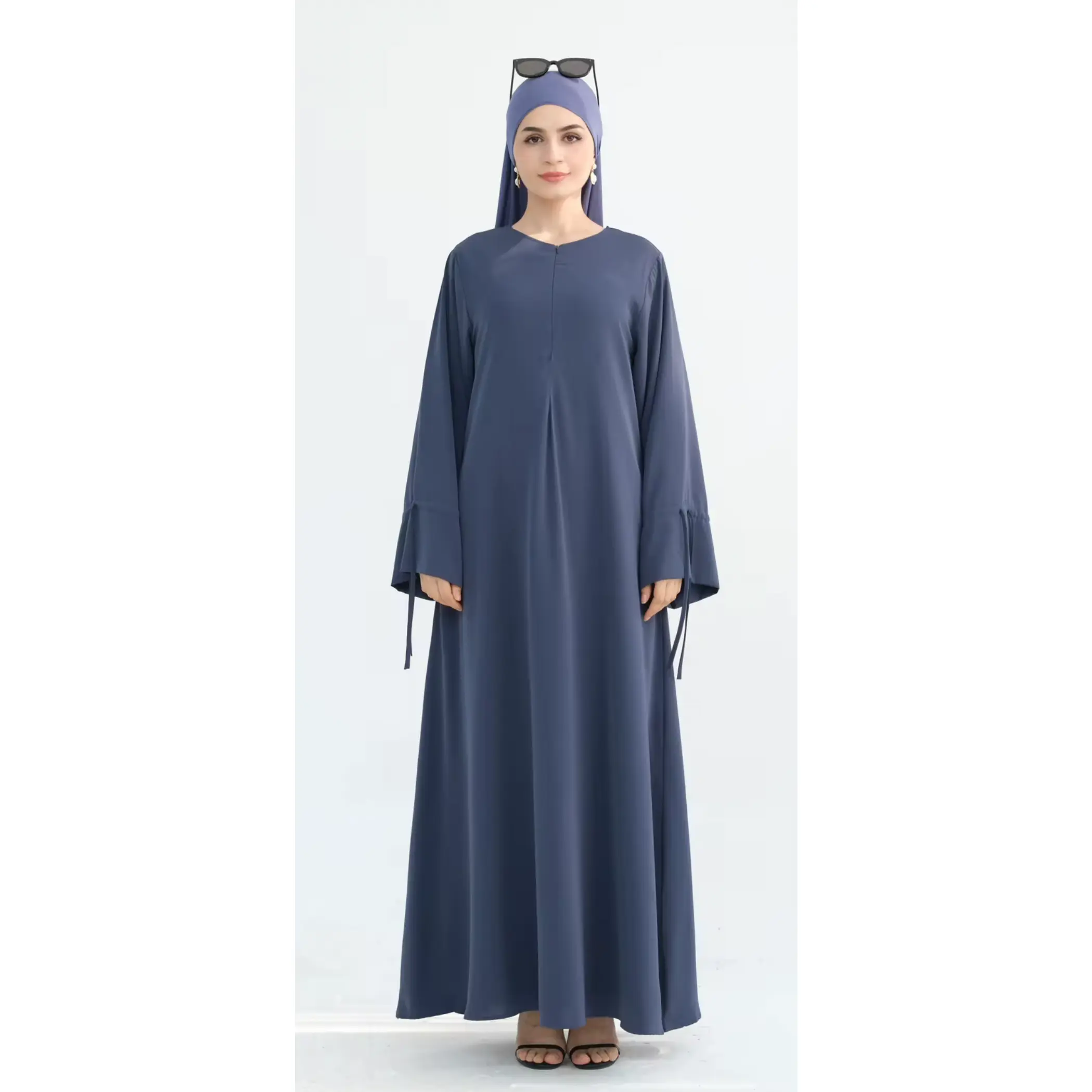 Layali Premium Nida Front Zipper Abaya