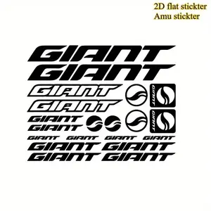 2D flat stickers for KIT car stickers, giant bike car stickers, mountain bike BDC bikes, pre-sprayed PVC decals, Truck car decal