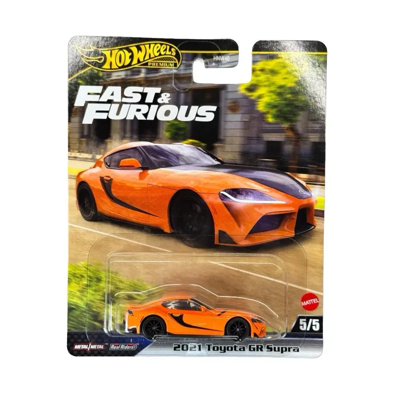 Hot Wheels 2021 Toyota GR Supra Orange Premium Fast & Furious Diecast Car