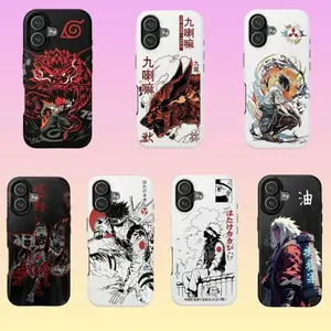 Vintage Art Ninja Shounen Anime Manga Phone Case, Compatible with iPhone X, 11, 12, 13, 14, 15, 16, 17 & more