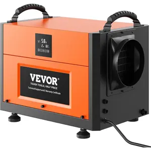 VEVOR 190 Pints Commercial Dehumidifier with Drain Hose for Crawl Spaces, Basements Warehouse & Job Sites, Large Capacity Dehumidifier for Water Damage Restoration, Auto Defrost, CSA Listed