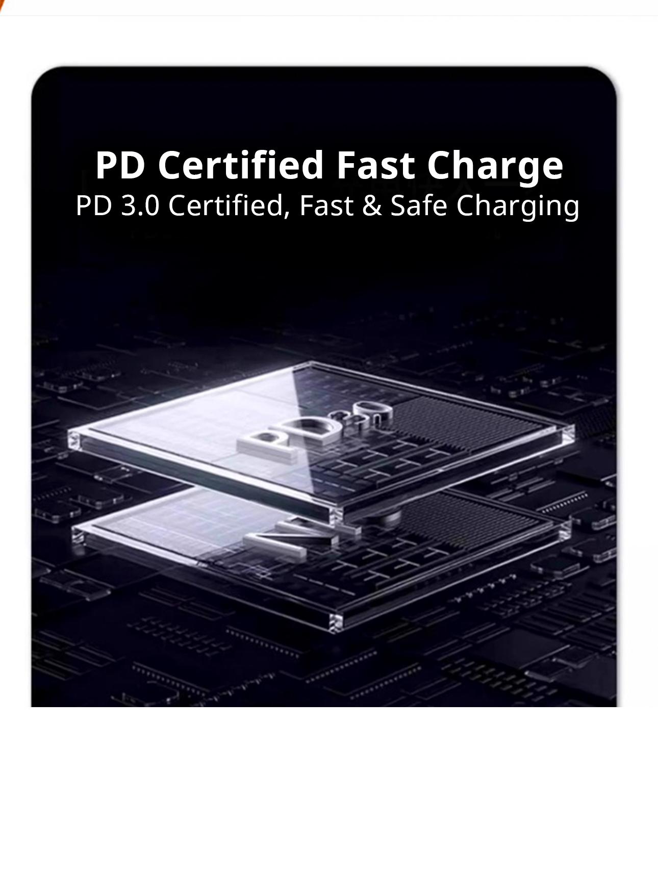 45W fast charger set compatible with iPhone 17 Pro Max; portable orange charger set for iPhone 17 Pro; charging head set for iPhone 17; convenient iPhone charger; Type‑C fast charger; 6.6 ft/3.3 ft; PD fast charging tablet set.