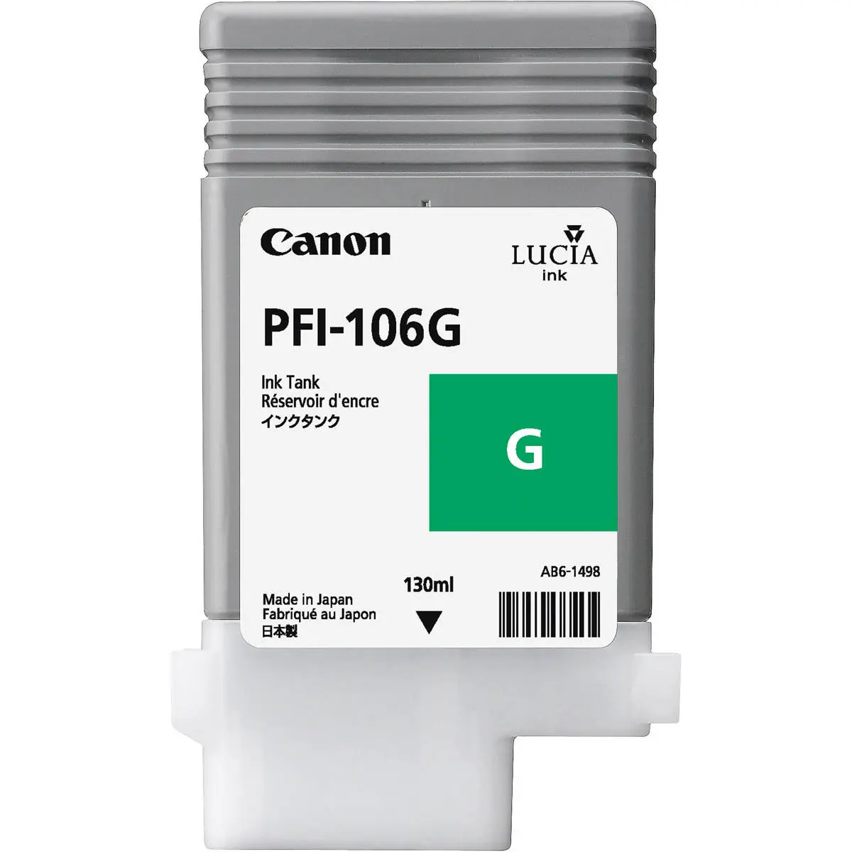 Canon PFI106 Pigment Ink Tank, 130ml Green Ink Cartridges for Computers & Office Equipment