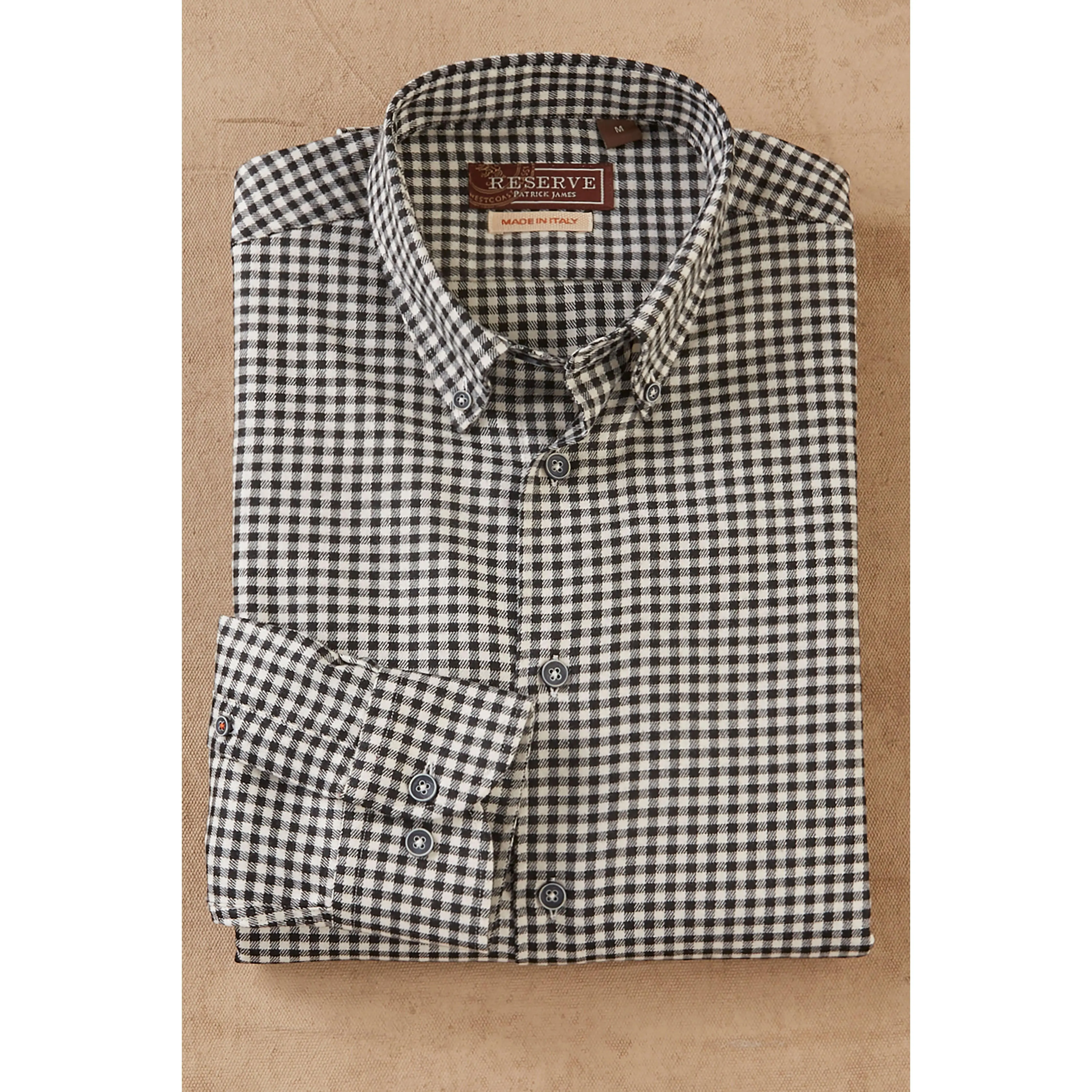 Men's Reserve Long-Sleeve Check Shirt, Menswear Tops, Breathable Wrinkle-Resistant Design