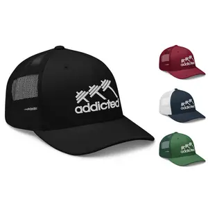 Addicted Weight Training Hat Workout Lifting Trucker Hat Cap