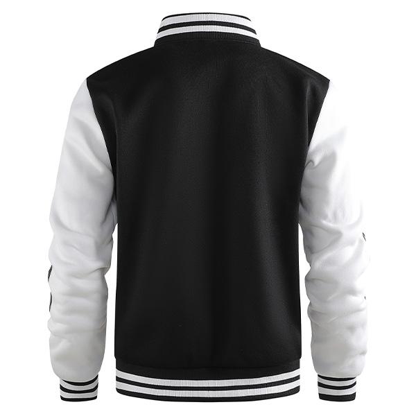 LA-Inspired Varsity Jacket for Men - "Slow Down" Graphic, Trendy Baseball Coat