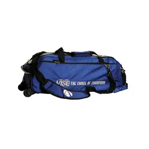 Vise Clear Top 3 Ball Tote Roller Bowling Bag- Blue