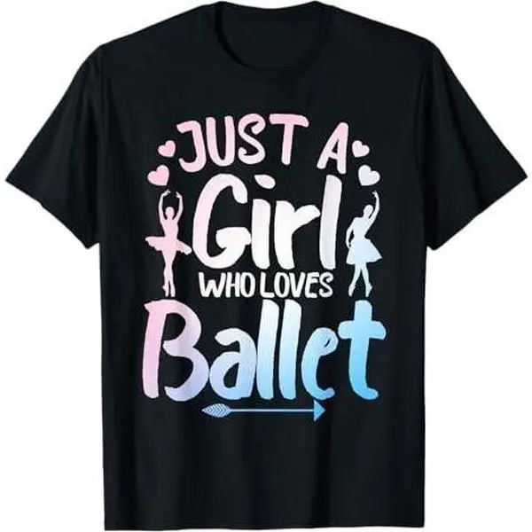 Funny Ballerina Design For Girls Women Ballet Dance Lovers T-Shirt