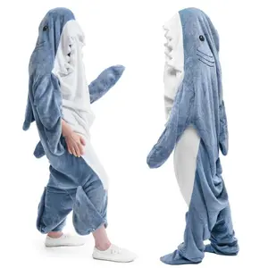 Oversize cozy shark blanket for adults and teens, shark onesie kids, shark hoodie blanket, shark costume, shark pajamas, women gift, shark suit adult, shark onesie adult, shark blanket hoodie onesie