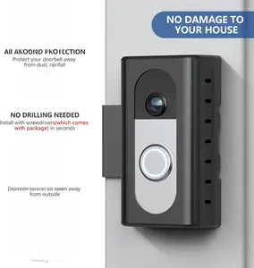 Adjustable Anti-Theft Doorbell Mount – Door Clamp for Ring & Blink Battery Doorbells (Fits Most 0.6–2.3″ Thick Inward-Swing Doors, No Drill)