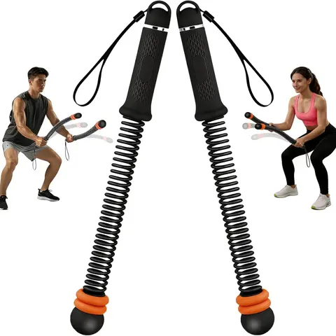 Upgraded Ropeless Battle Ropes with Silicone Grip - Portable Cordless Weighted Strength Training Equipment for Home Full-Body Exercise, Versatile Exercise, Thoughtful Festival Gift for Men