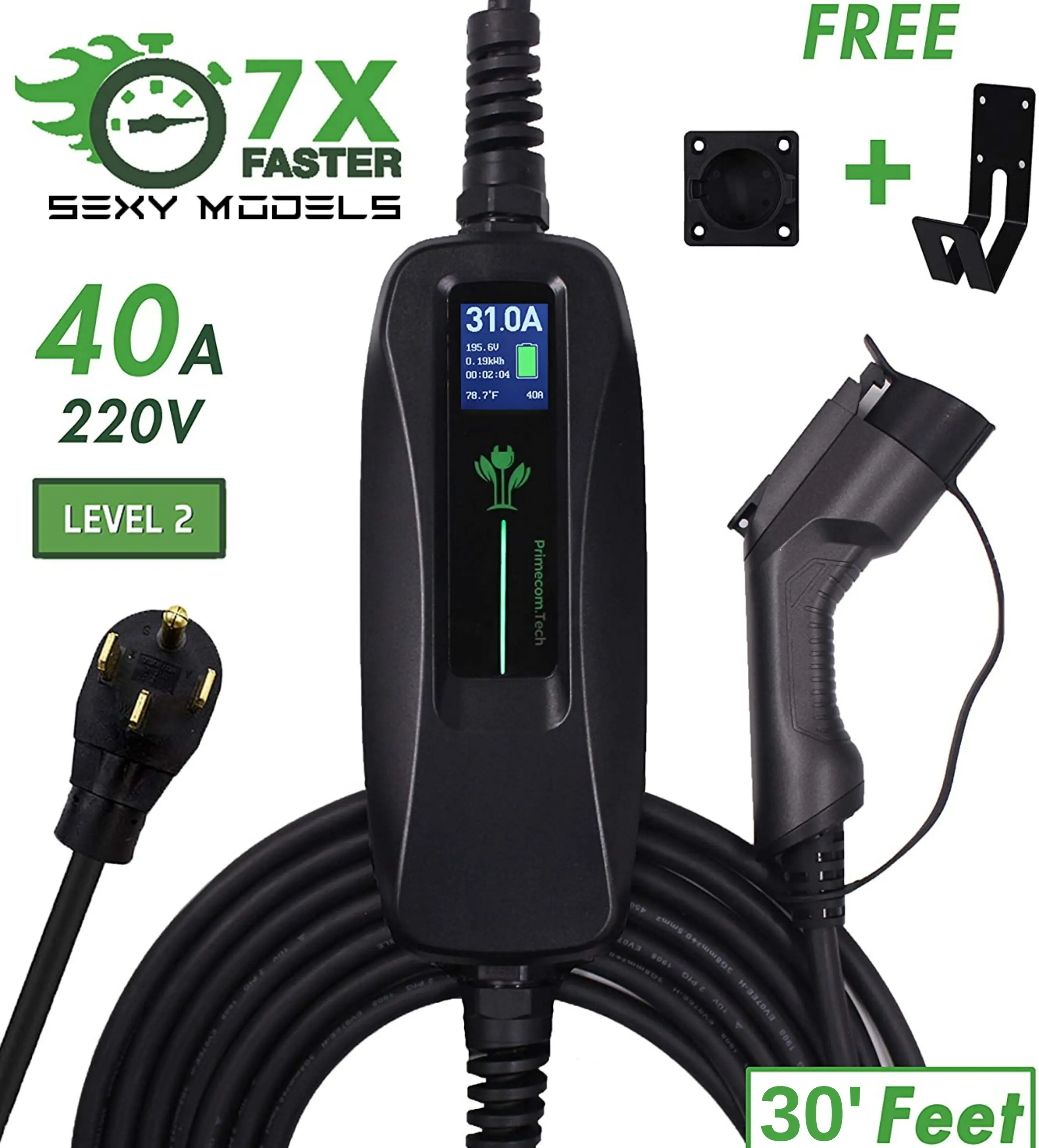 Portable Tesla Charger (220/240V, 32Amp/40Amp)