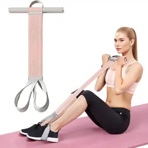 Foot Pedal Resistance Bands with Handles - 150LB Pedal Ankle Puller - Elastic Yoga Pedal Puller Stretch Fitness Band for Exercise/AB Training/Auxiliary Device Sit Up Exercise Equipment for Women Men