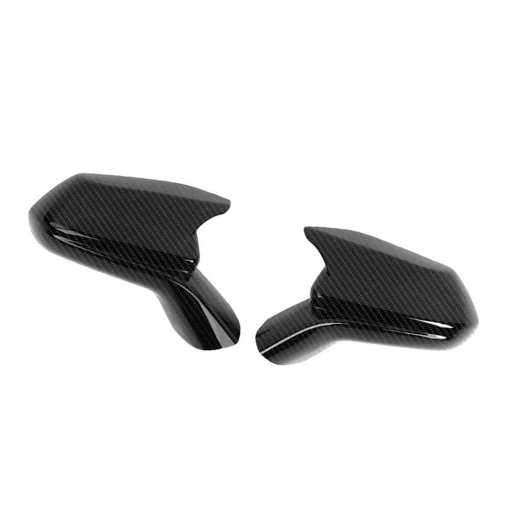 CheroCar Rearview Mirror Caps Cover Overlay - 2-Pack, Horn Pattern, Self-Adhesive, Scratch-Proof, DIY Installation, Compatible with 2016+ Chevy Camaro Car Accessories