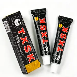 TXSK Tattoo Numbing Cream Black 2 Pack | Limited Edition 75% VeryStrong | For Tattoos | Laser Removal | Waxing | EyebrowThreading | Tattoo External Cream 10g