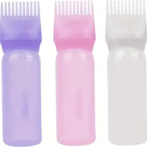 1pc Durable Root Comb Styling Applicator Shampoo Bottle - Detangling, Sectioning, and Styling Tool for Home, Salon, and Barber Use - Easy to Clean, Professional Grade, Long-Lasting Hair Care Essential