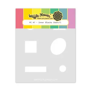 Postage Collage A7 Inner Blocks Stencil