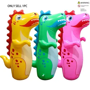 Inflatable Dinosaur Wobble Toy, Kids Stress Relief Educational Exercise Toy, Large Bounce Dinosaur Punching Bag