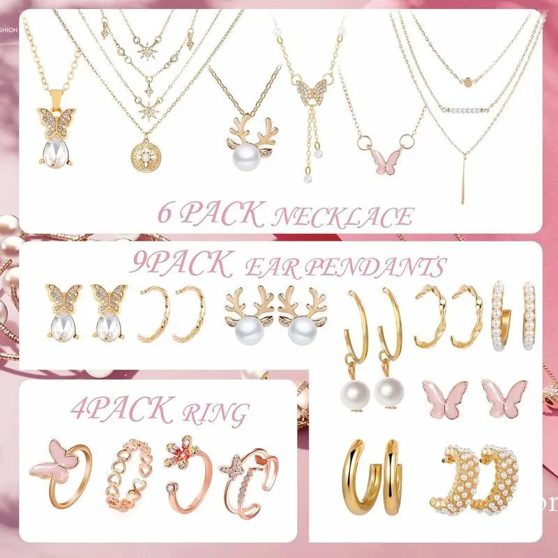 2025 Jewelry Advent Calendar Christmas for Women, Fashion Bracelet Necklace Ring Earrings, 24 Days Countdown Holiday, Christmas Surprise Gift for Daughter, Girlfriend, Wife, Mom 2025 Jewelry Advent Calendar Christmas for Women, Fashion Bracelet Necklace Ring Earrings, 24 Days Countdown Holiday, Christmas Surprise Gift for Daughter, Girlfriend, Wife, Mom