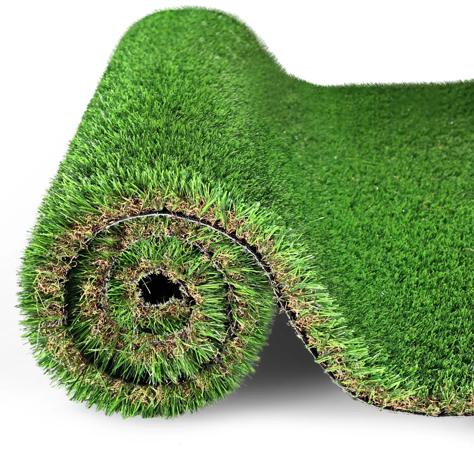 Artificial Grass Rug, 6ft x 10ft Thick Realistic Turf with 1.38" Pile Height, Nonslip Natural Rubber Backing with Drainage for Patio Garden, Gym, and Dogs, Outdoor, Waterproofing, Balcony, Patio Flooring, Gardens, Polyethylene